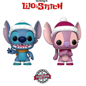 2PACK POP! Disney Lilo & Stitch Winter Stitch and Angel - LATAM Exclusive