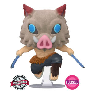 #875 POP! Demon Slayer - Inosuke Hashibira - Flocked LATAM Exclusive