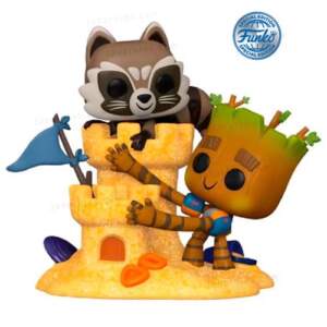 #1089 POP! Moment Guardians of the Galaxy - Rocket & Groot Beach Day LATAM Exclusive