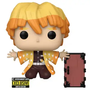 #1488 POP! Demon Slayer - Zenitsu (Protegiendo la caja de Nezuko)  - Entertainment Earth Exclusivo